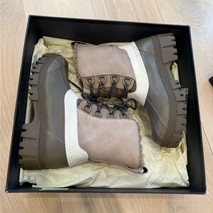 rag & bone Brown and Cream Winter Boots